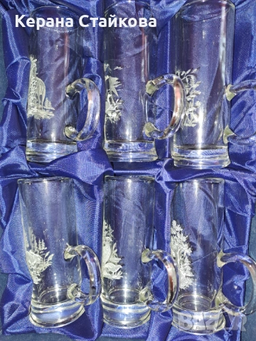 Комплект 6 чаши,за алкохол, снимка 10 - Сервизи - 54013747