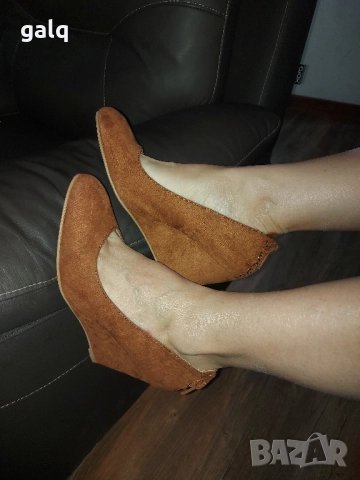 Промоция!!! 2 броя за 35лв.Дамски обувки естествена кожа н 38/41, снимка 4 - Дамски обувки на ток - 50612424