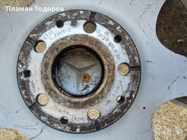 Джанти МЕРЦЕДЕС 16 цола MERCEDES ORIGINAL, снимка 7 - Гуми и джанти - 51442813