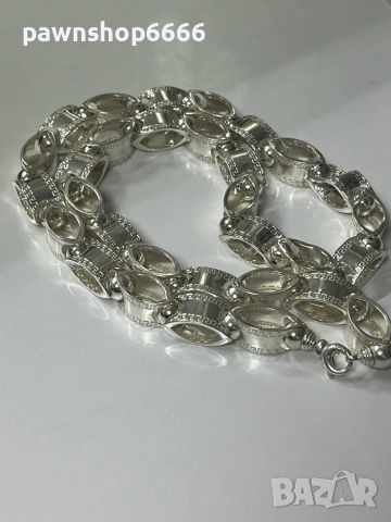 Сребърен ланец проба 925 тегло 57.93 грама , снимка 5 - Колиета, медальони, синджири - 53188114