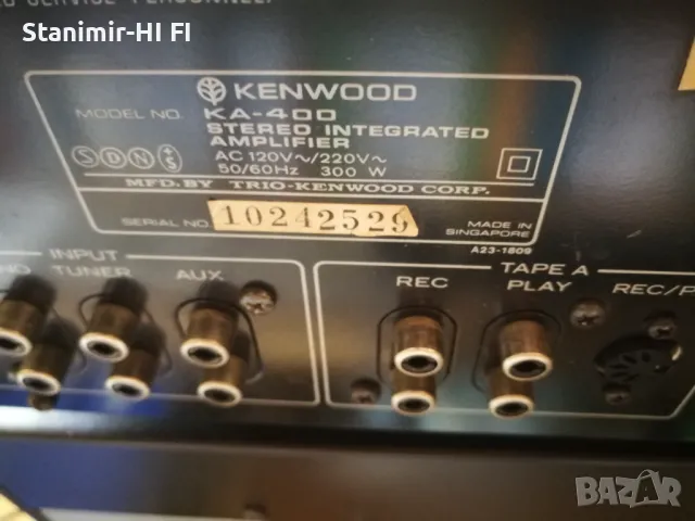 Kenwood KA-400, снимка 6 - Ресийвъри, усилватели, смесителни пултове - 46914388