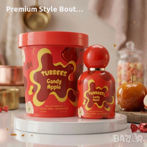 Детски парфюм Tubbees Candy Apple – Плодов гурме аромат със захарен памук, ябълка и ванилия - 50мл, снимка 7 - Дамски парфюми - 54113679