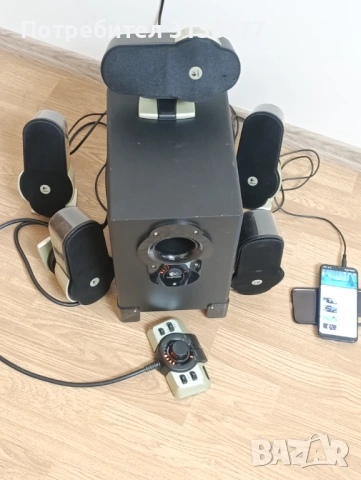 5.1 Logitech G51 домашно кино, снимка 3 - Аудиосистеми - 53290394