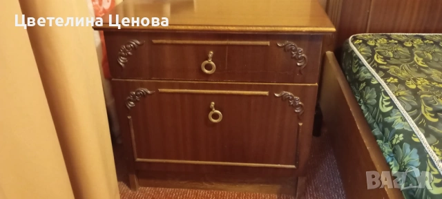  Стара масивна спалня , снимка 2 - Спални и легла - 53777823