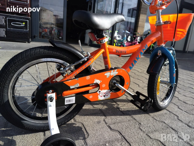 MAKANI Велосипед 14" BENTU оранжев, снимка 6 - Велосипеди - 53759099