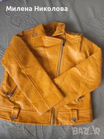 Кожено яке Зара 4-5г, снимка 4 - Детски якета и елеци - 49909522