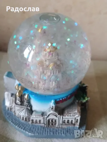 стъклено преспапие София  България , снимка 4 - Декорация за дома - 49651971