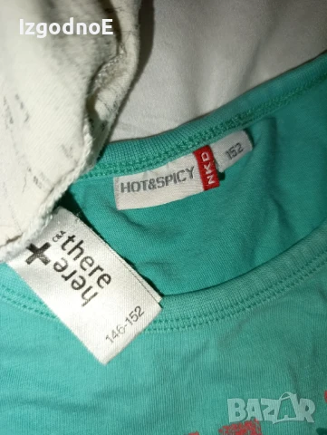 146/152 лот летни дрешки блузки, къси панталони , снимка 6 - Детски тениски и потници - 50502134