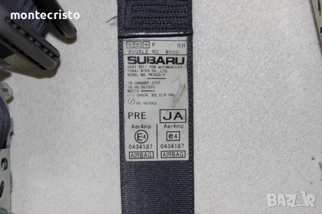 Предни колани Subaru Forester SG facelift (2006-2008г.) преден колан ляв десен, снимка 7 - Части - 50059605