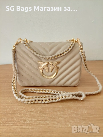 Pinko дамска чанта през рамо стилна чанта  код 133, снимка 10 - Чанти - 39836531