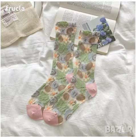 Чорапи от Тюл, снимка 2 - Дамски чорапи - 53973772