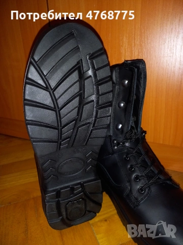 кубинки зимни тип "полицейски" - естествена кожа, снимка 4 - Мъжки боти - 53874094