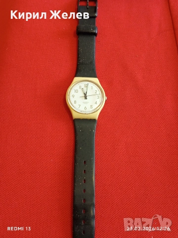 Унисекс ръчен часовник SWATCH QUARTZ SWISS много красив 49030, снимка 4 - Мъжки - 53591281