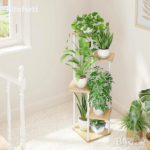 Стойка за растения с 5 нива Bamworld