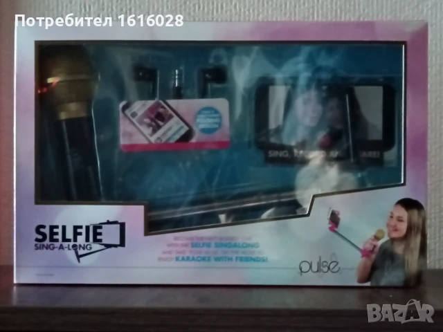 Селфи стик с микрофон и слушалки- вкл. приложение за заснемане на видеоклип, снимка 7 - Селфи стикове, аксесоари - 50655972