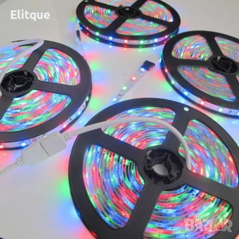 Лента с RGB LED диоди – 5 метра с дистанционно управление ✨
