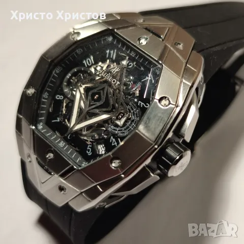 Мъжки луксозен часовник Hublot Spirit of Big Bang Titanium Limited Edition Sang Bleu , снимка 2 - Мъжки - 47088683