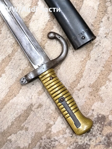 Френски щик нож байонет тесак Шаспо Chassepot M1866, снимка 4 - Антикварни и старинни предмети - 53432048