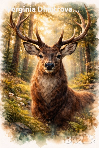 Дигитални картини елени