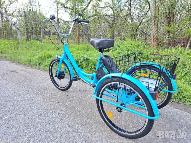 Сгъваем Нов модел e-Trike Hybrid Велосипед с три гуми Електрически Хибрид, снимка 5 - Велосипеди - 49831136