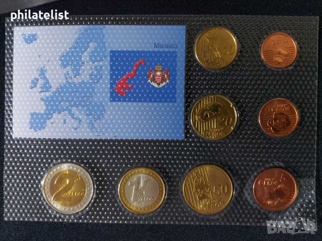 Монако 2011 - пробен Евро Сет от 8 монети, снимка 3 - Нумизматика и бонистика - 45119637