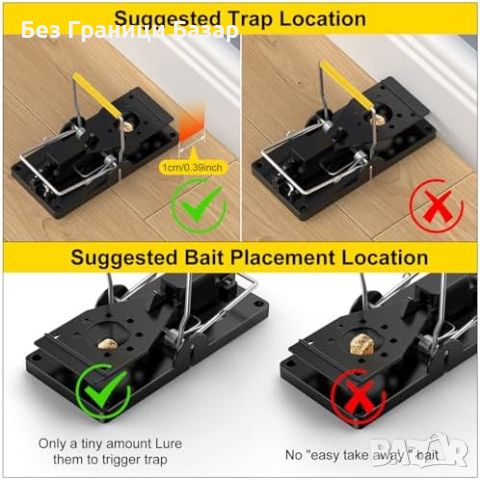 Нови 4 броя Високочувствителен капан за мишки за многократна употреба, снимка 3 - Други стоки за дома - 46785084