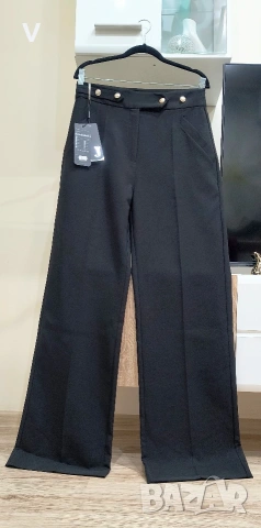 Дамски черен кожен клин панталон Junona Юнона топ бюстие риза блуза боди, снимка 7 - Панталони - 53972502