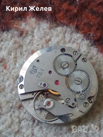Механизъм с циферблат от стар ръчен часовник 51414, снимка 7 - Мъжки - 52253961