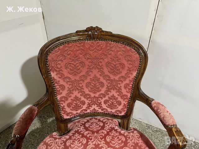 Бароково кресло, снимка 4 - Дивани и мека мебел - 52886198