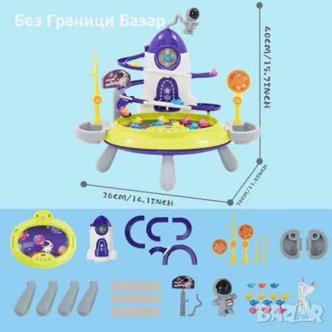 Нова Детска електрическа игра за риболов с музика и асансьор, деца 3+, снимка 2 - Образователни игри - 47383027