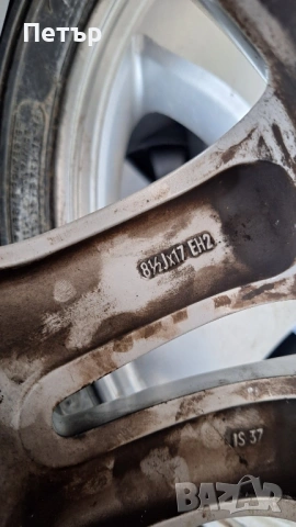 ОРИГИНАЛНИ АЛУМИНИЕВИ ДЖАНТИ ЗА БМВ  - E90 E91 E92 СПОРТ ПАКЕТ СТИЛ 161 -5Х120Х72.4-17 цола, снимка 8 - Гуми и джанти - 53986379