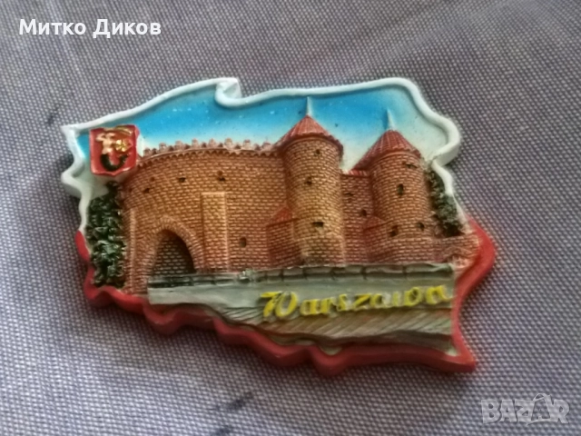 Магнит Варшава нов, снимка 2 - Колекции - 52902617