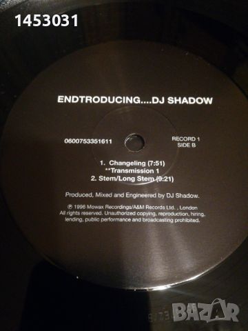 DJ SHADOW ENDTRODUCING 180гр.грамофонна плоча, снимка 7 - Други - 46337048
