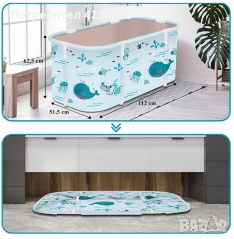 преносима вана , снимка 2 - Душ кабини и вани - 52867989