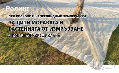 МРЕЖА/ПОКРИВАЛО СРЕЩУ СЛАНА,различни размери, снимка 2 - Огради и мрежи - 49709838
