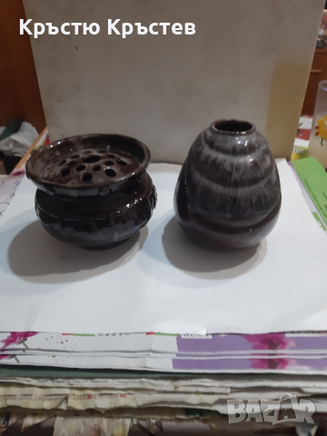 Две керамични вази перфектни, снимка 1 - Вази - 44938699