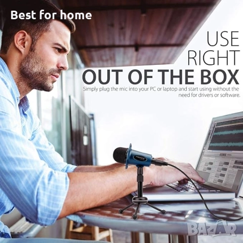 Висококачествен микрофон за компютър и лаптоп от Promate, снимка 2 - Микрофони - 51461619