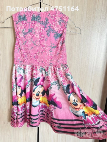 Детска рокля Minnie Mouse 7–8 г., снимка 2 - Детски рокли и поли - 54291521