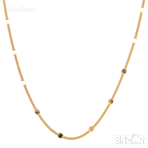 Златен синджир 3,72гр. 54,0см. 14кр. проба:585 модел:32134-1, снимка 2 - Колиета, медальони, синджири - 50534509