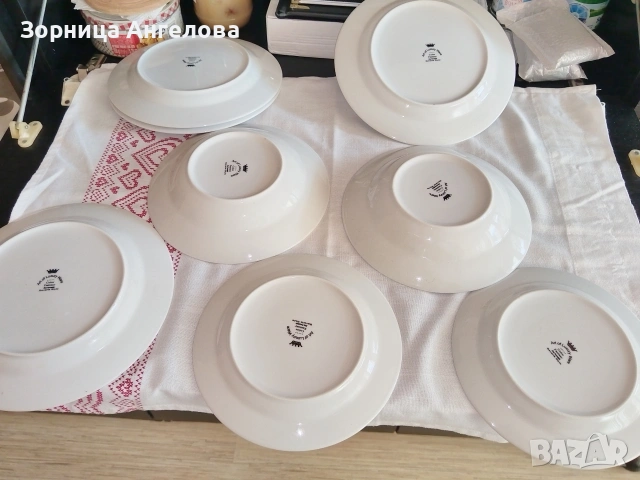 Баварски порцелан Art of Luxury Ware, по-конкретно от серията Color Fantasy, снимка 4 - Чинии - 53668289