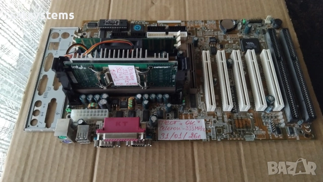 Дънна платка MSI MS-6199VA Slot 1 CPU+RAM, снимка 2 - Дънни платки - 53296928