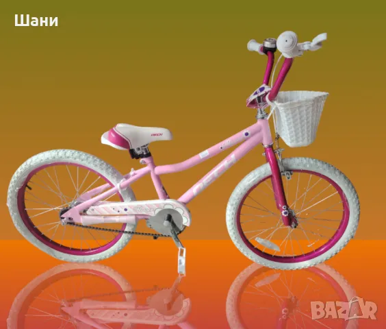 Детски велосипед Dech, 20”, V-brake спирачка и контра, Розов, снимка 1