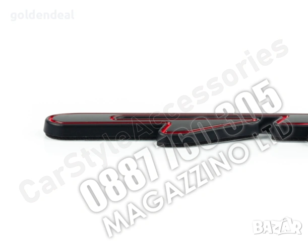 Емблема за Кия ГТ Kia GT Line Метална Черно и Черврено, снимка 5 - Аксесоари и консумативи - 53761664