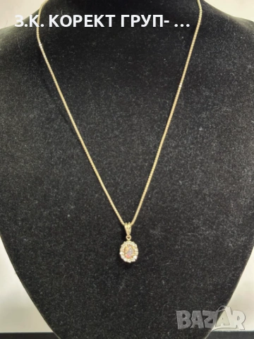 Златно колие 14K, 4,85гр, снимка 4 - Колиета, медальони, синджири - 54156541