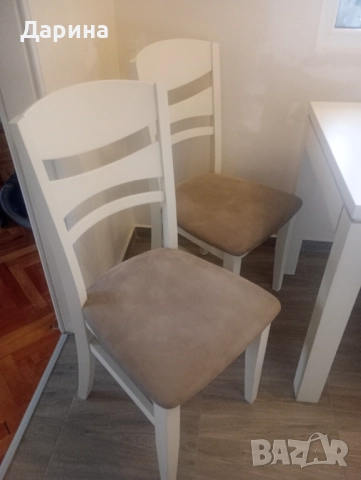 Комплект маса с 4 стола, снимка 3 - Маси - 52580976