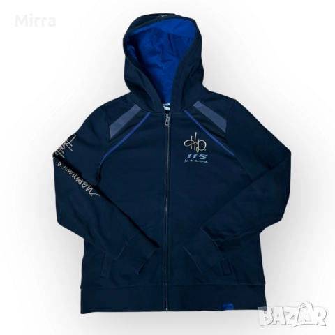 Harley Davidson "115 Years Eagle" Y2K Graphic Zip-Up Hoodie (Дамско)