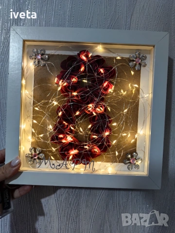 3D светеща рамка за МАМА , снимка 3 - Подаръци за жени - 53509265