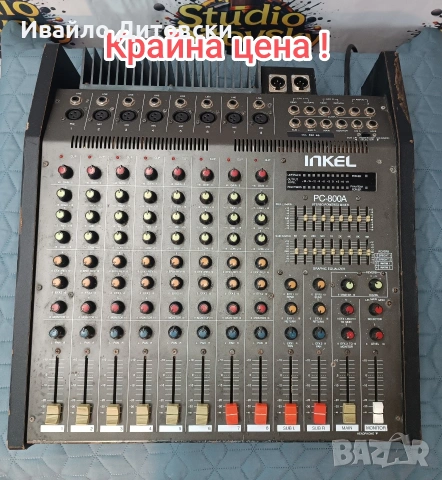 Пауър миксер "INKEL", снимка 2 - Ресийвъри, усилватели, смесителни пултове - 54036049