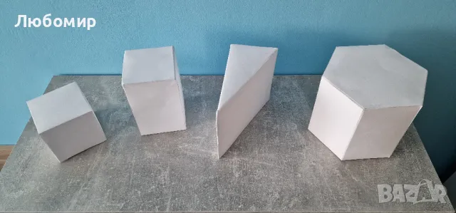 Геометрични тела от картон, снимка 3 - Ученически пособия, канцеларски материали - 50327215