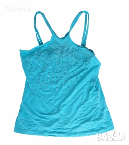 Син потник с камъчета